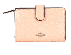 Coach Medium Corner Zip Wallet, Leather, Pink, MIP, DB, 2*